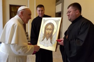 Папі Римському подарували ікону українського митця