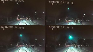 Під час того, як метеори освітлювали небо на Середньому Заході, поліцейський з Lisle зняв «гігантську зелену світлову кулю» на відеореєстратор