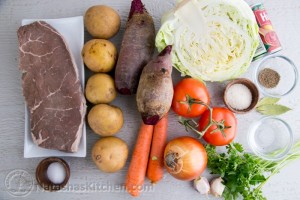 Ukrainian Borsch with Meat (Recipe)