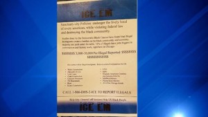 Олдермен засудив антиіммігрантські плакати, які пропонують до 10 тисяч доларів винагороди