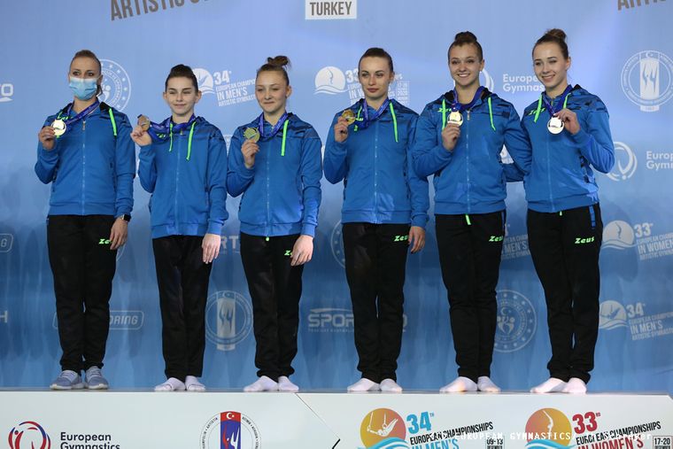 Українки вперше в історії перемогли на чемпіонаті Європи зі спортивної гімнастики в командному багатоборстві