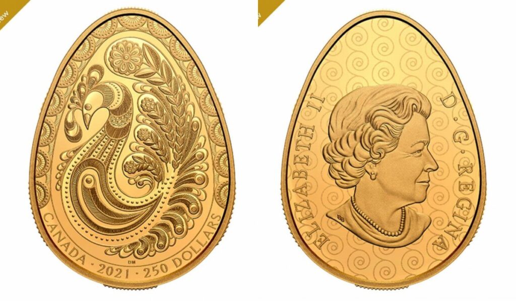 Писанка за 162 тис. грн: канадський монетний двір презентував золоту монету