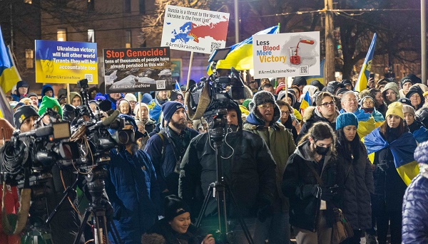 “365 днів Мітинг захисту свободи України” в Чикаго