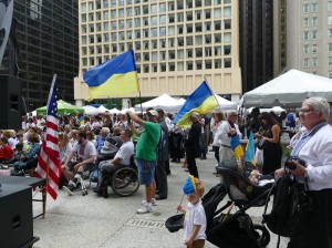 В День незалежності України над Чикаго замайорів жовто-блакитний прапор